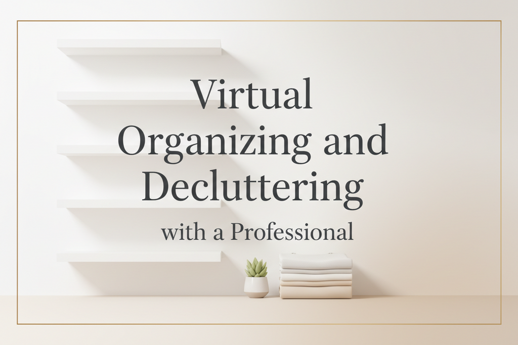 1:1 Virtual Home Simplification Session — Declutter With A Professional Organizer